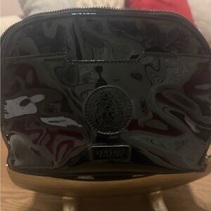 Versace Shiny Black Leather Bag - Unisex